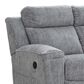 Ashley Buntington Manual Reclining Sofa in Pewter, , large