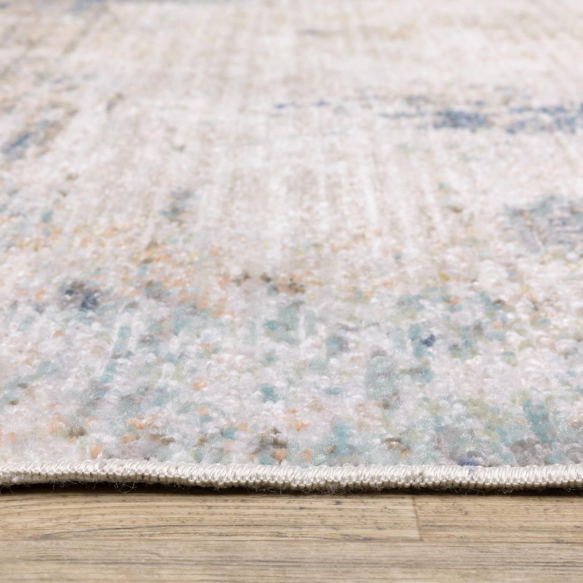 ROW by Oriental Weavers Cavett Ivory and Blue 5'3