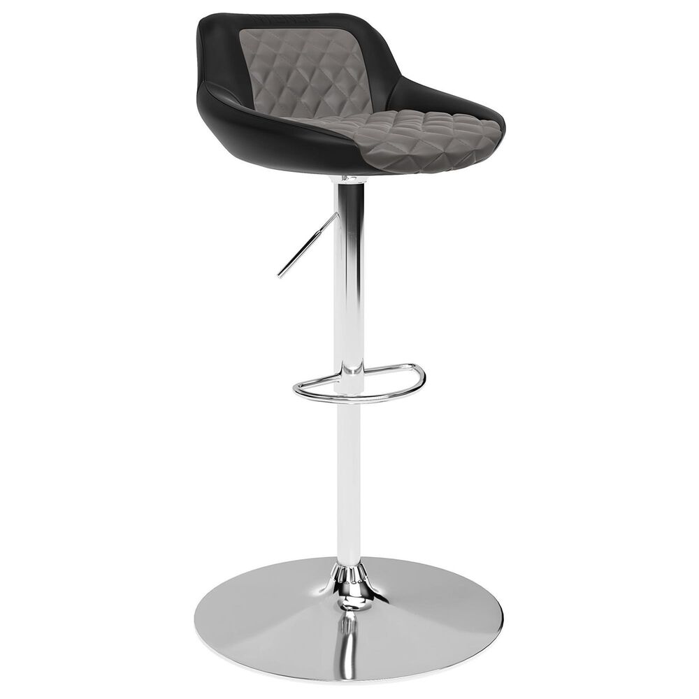 NTense Mission Gaming Stool in Black/Gray, , large