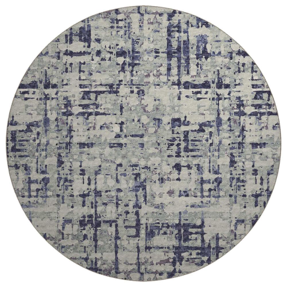 Dalyn Rug Company Brisbane 8" Round Eggplant Area Rug, , large
