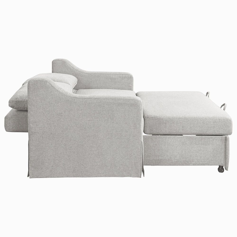 Lifestyle Solutions Haddington Convertible Loveseat in Linen, , large