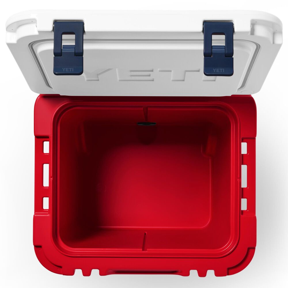 YETI Roadie 48 Hard Cooler in Rescue Red, Navy and White, , large