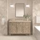 James Martin Vanities Lorelai 48" Single Vanity in Whitewashed Oak with 3 cm Eternal Marfil Quartz Top, , large