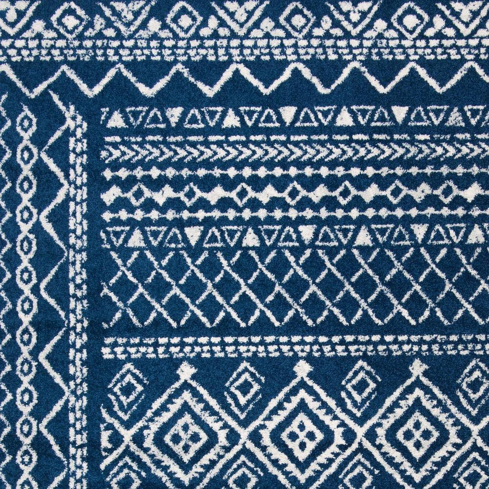 Safavieh Tulum Traditional 3&#39; x 5&#39; Navy and Ivory Area Rug, , large