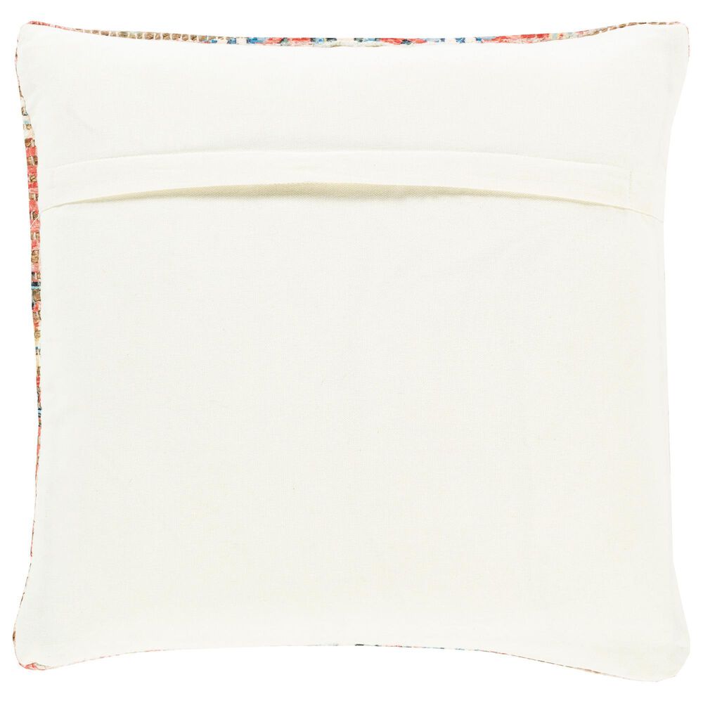 Surya Coventry 18&quot; Square Throw Pillow in Red, Mustard, Dark Blue, Light Blue, Ink Blue and Deep Teal, , large