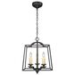 Golden Lighting Athena 3-Light Pendant in Natural Black, , large