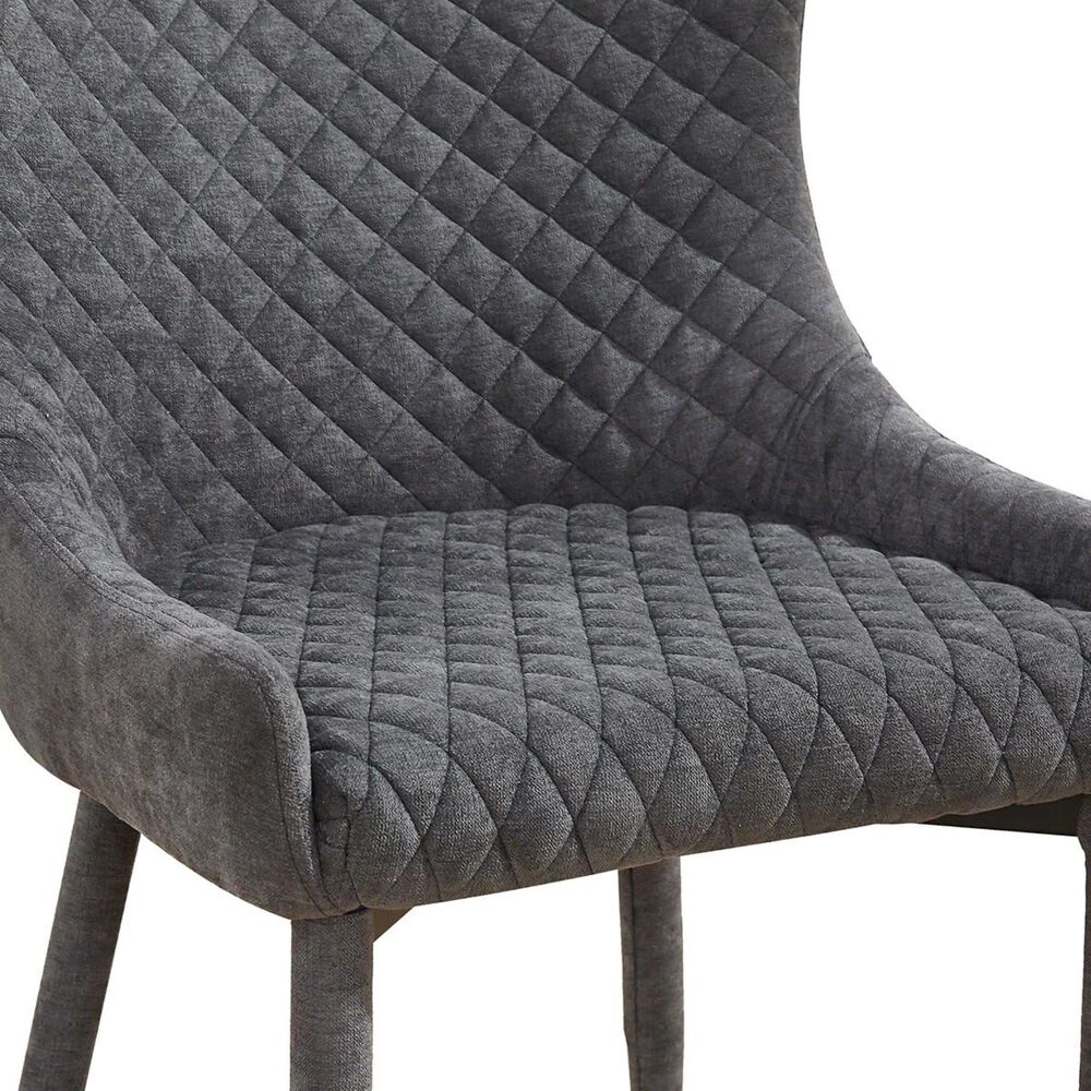 Tov Furniture Draco Velvet Chair in Grey, , large