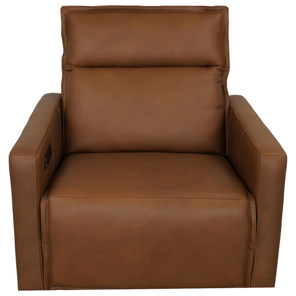 Aurora Furnishings Malta Power Zero Gravity Recliner with Vibration in Bourbon, , large