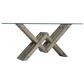Hooker Furniture Affinity Console Table with Glass Top in Gray and Greige, , large