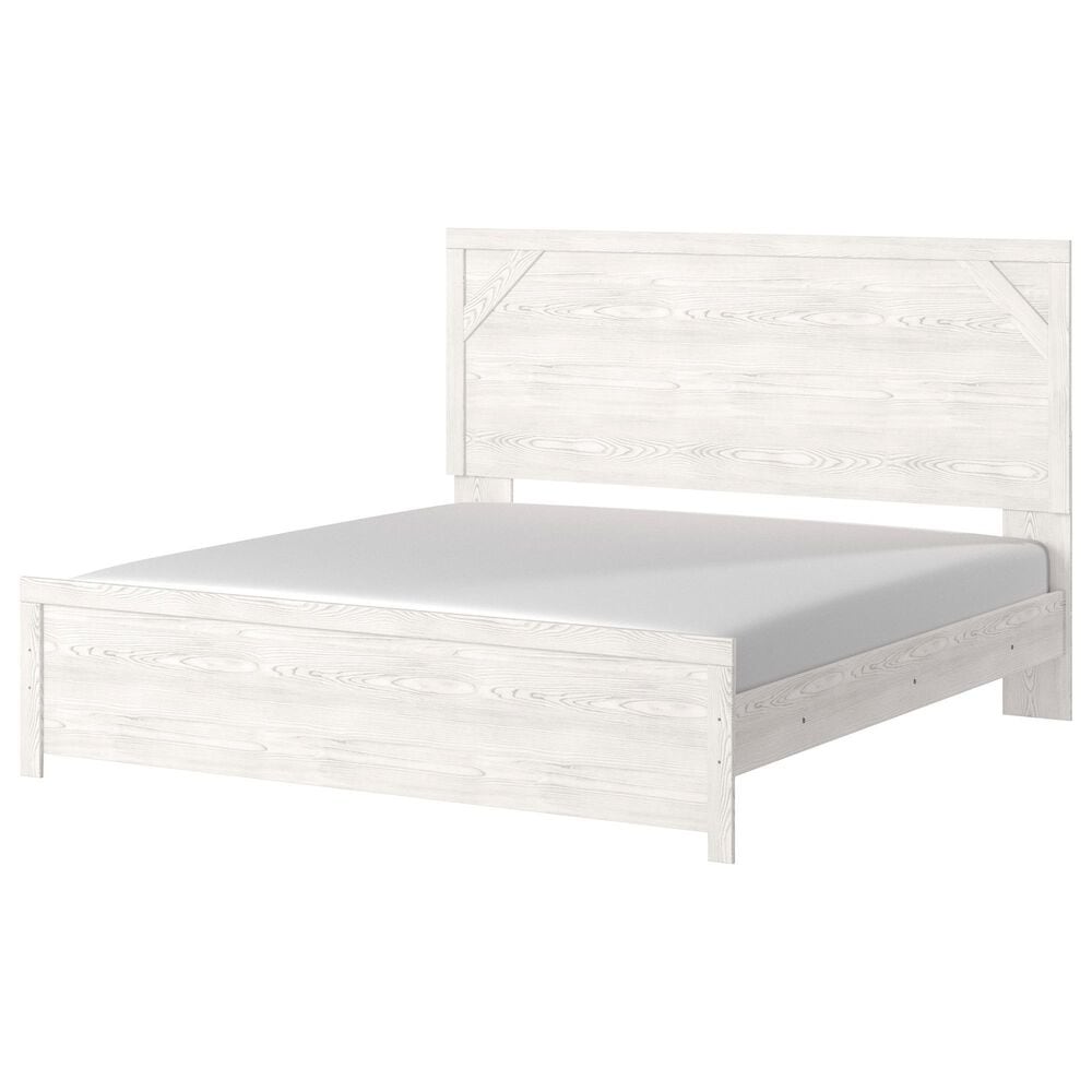 Ashley Gerridan King Panel Bed in White, , large