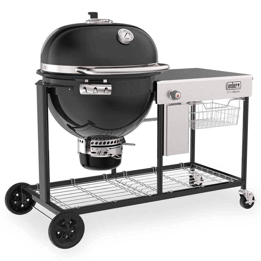 Weber Summit Kamado S6 Freestanding Grill in Black, , large