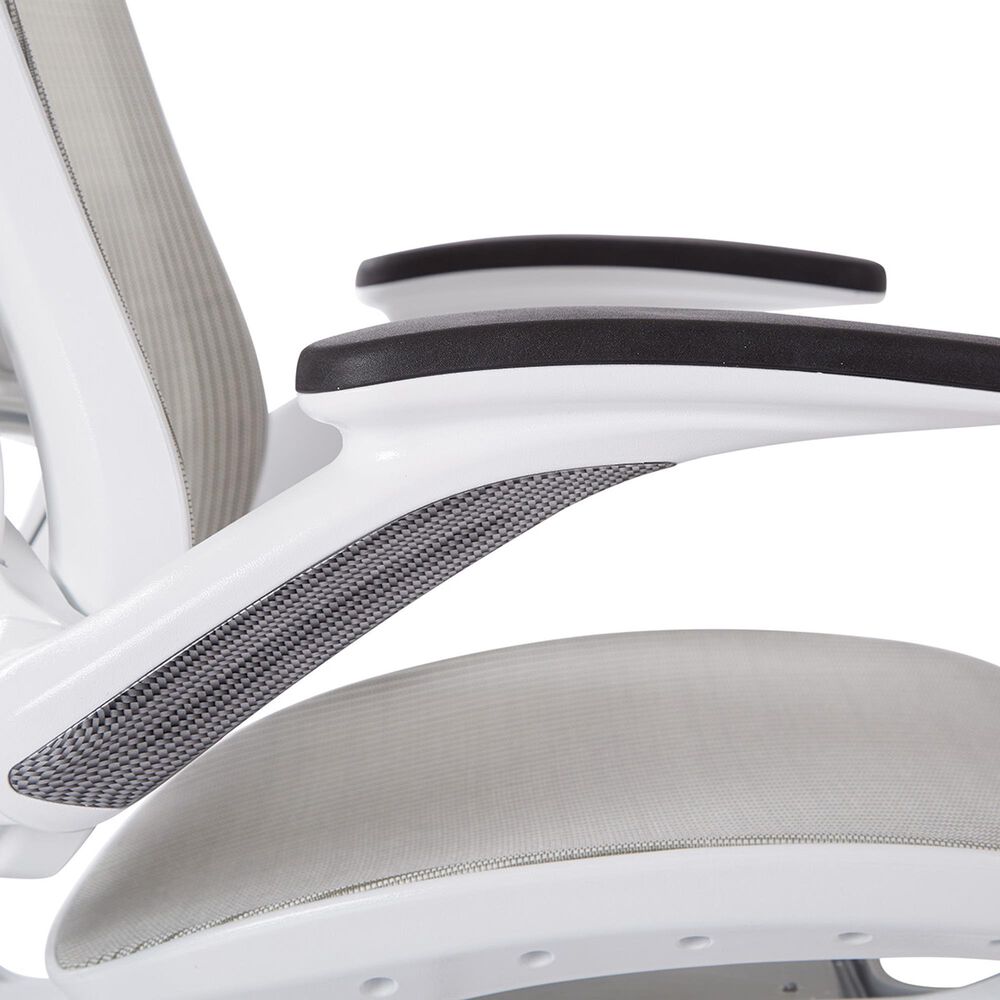 OSP Home Riley Mesh Back Office Chair in White, , large