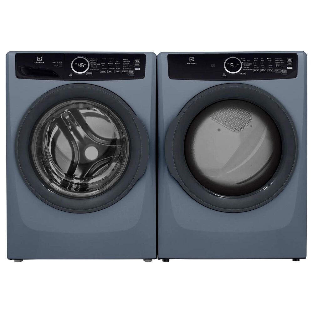Electrolux 400 Series 4.5 Cu. Ft. Front Load Washer and 8 Cu. Ft. Electric Dryer Laundry Pair in Denim Blue, , large