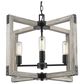 Golden Lighting Lowell 4-Light Chandelier in Matte Black, , large