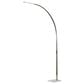 Adesso Sonic LED Arc Floor Lamp in Brushed Steel, , large