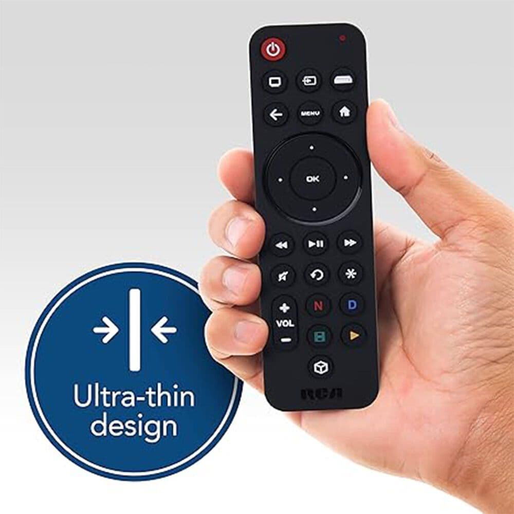 RCA Universal 3-Device Rechargeable Streaming Remote in Black, , large