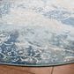 Safavieh Aria 6"6" Round Light Blue and Ivory Area Rug, , large