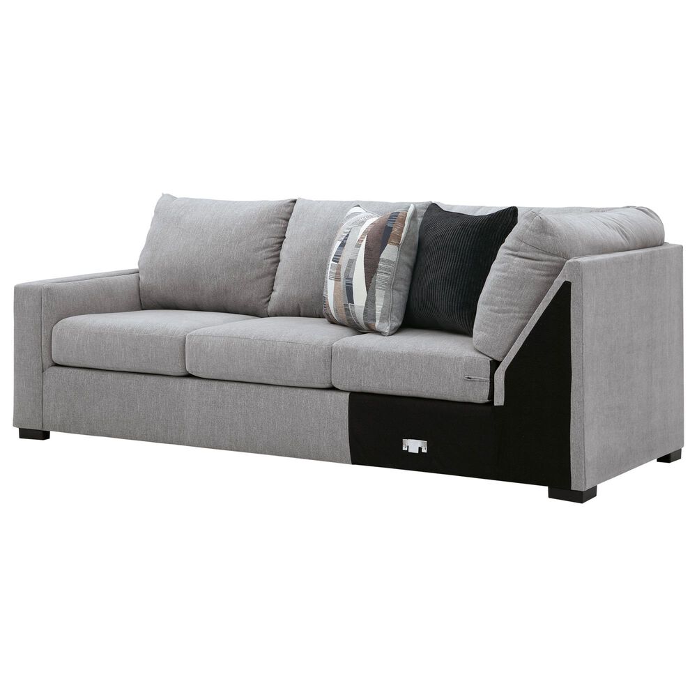 Ashley Lakepoint 2-Piece U-Shaped Sectional with Right-Facing Chaise in Nickel, , large