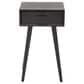 Maple and Jade End Table with Drawer in Black, , large