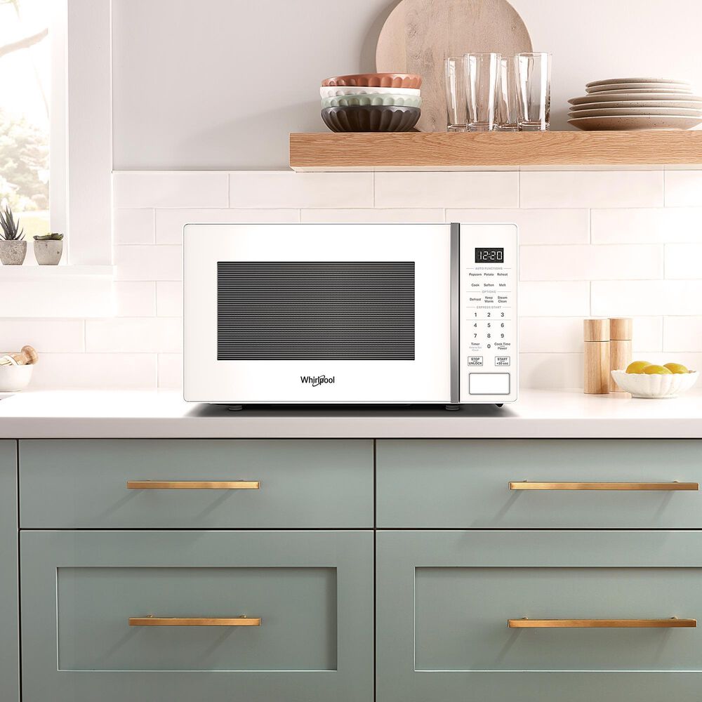 Whirlpool 0.7 Cu. Ft. Countertop Microwave with Steam Clean in White, , large