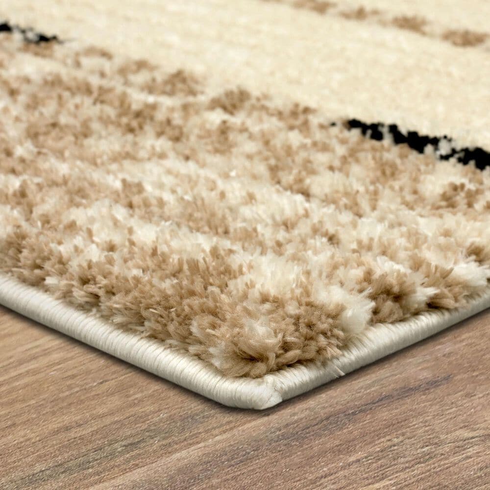 Karastan Traverse Lanes 8&#39; x 10&#39; Tan Area Rug, , large