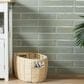 Soho Studio Frammenti Brick Verde Aqua 3" x 16" Porcelain Tile, , large