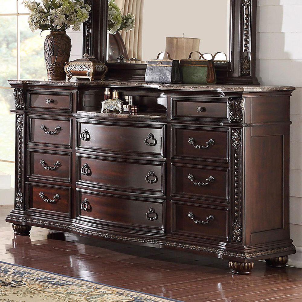 Crown Mark Stanley Dresser in Rich Brown, , large