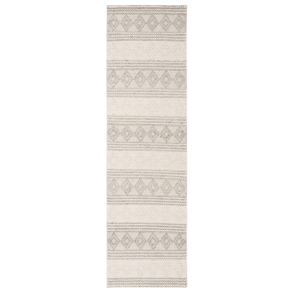 Safavieh Natura NAT750F 2" x 16" Grey and Ivory Runner, , large