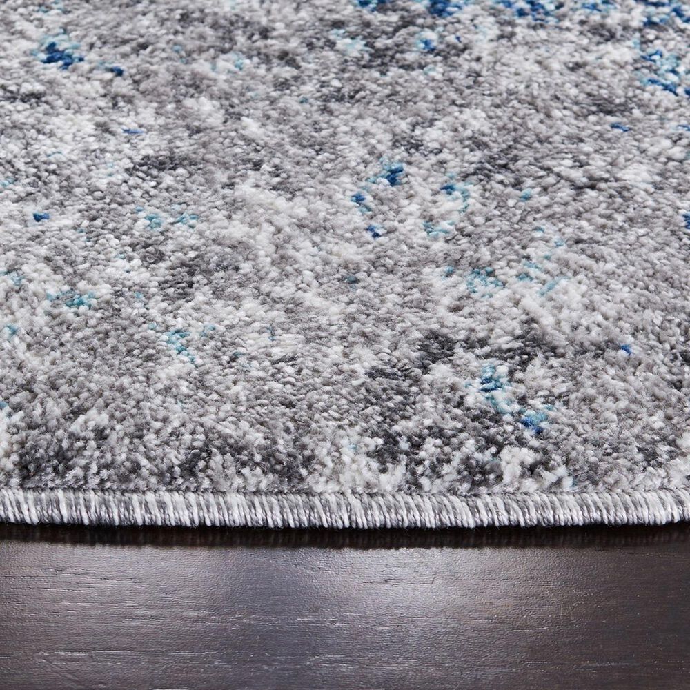Safavieh Aston  5&#39;3&quot; Round Navy and Gray Area Rug, , large