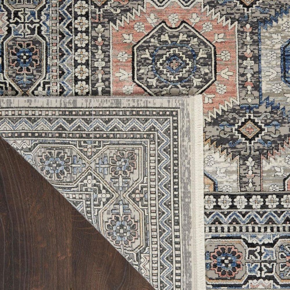 Nourison Starry Nights STN09 9&#39; x 12&#39; Grey and Navy Area Rug, , large