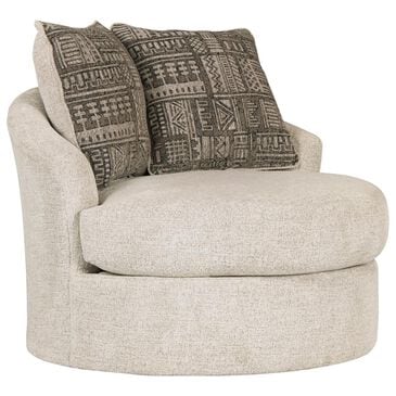 Ashley Soletren Swivel Accent Chair in Stone, , large