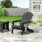 Hearth and Haven Bellwood Outdoor Folding Adirondack Chair in Dark Grey, , large