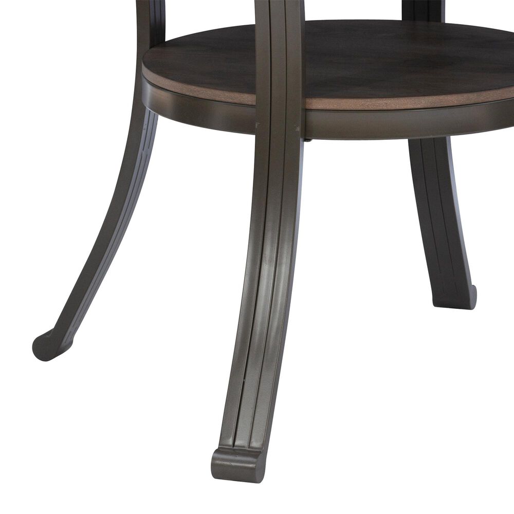 Linon Home Decor Franklin Counter Height Table in Pewter and Grey - Table Only, , large