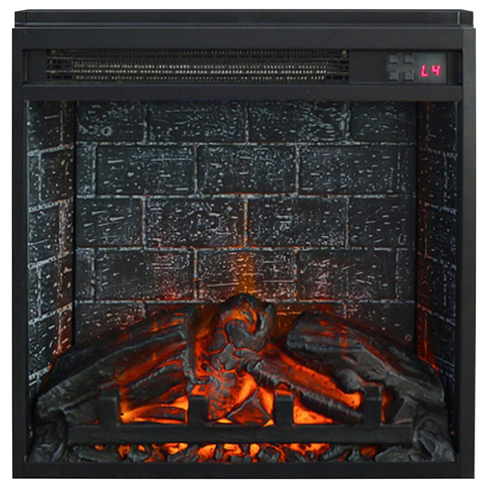 DHP 18&quot; Electric Fireplace Insert in Black, , large
