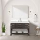 Lexora Home Norwalk 48" Single Bathroom Vanity in Brown Oak with White Quartz Top and Rectangular Sink, , large