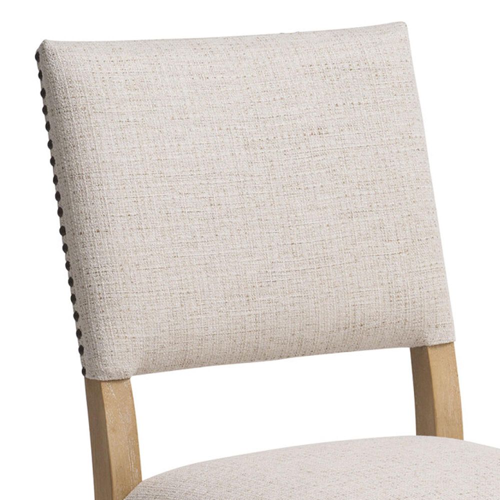 Lexington Home Brands Montecito Colburn Side Chair with Seabridge Cushion in Light Chestnut and Ivory, , large