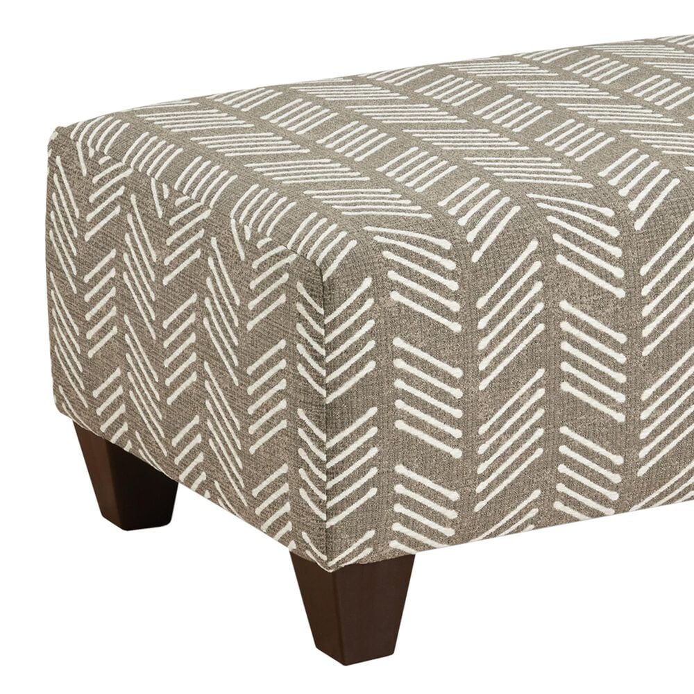 Arapahoe Home Shearling Cocktail Ottoman in Coconut Mocha, , large