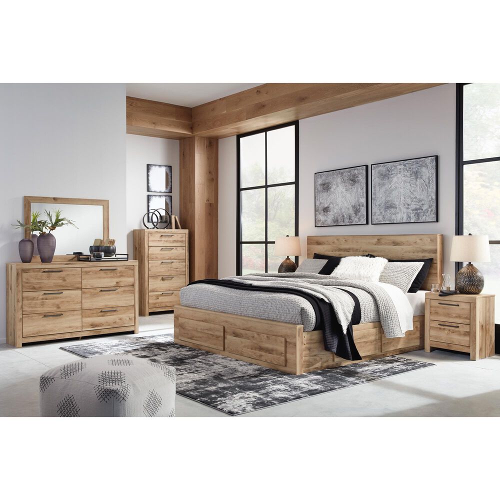 Ashley Hyanna Bedroom Mirror in Golden Rustic, , large