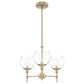 Hunter Xidane 3-Light Chandelier in Alturas Gold, , large