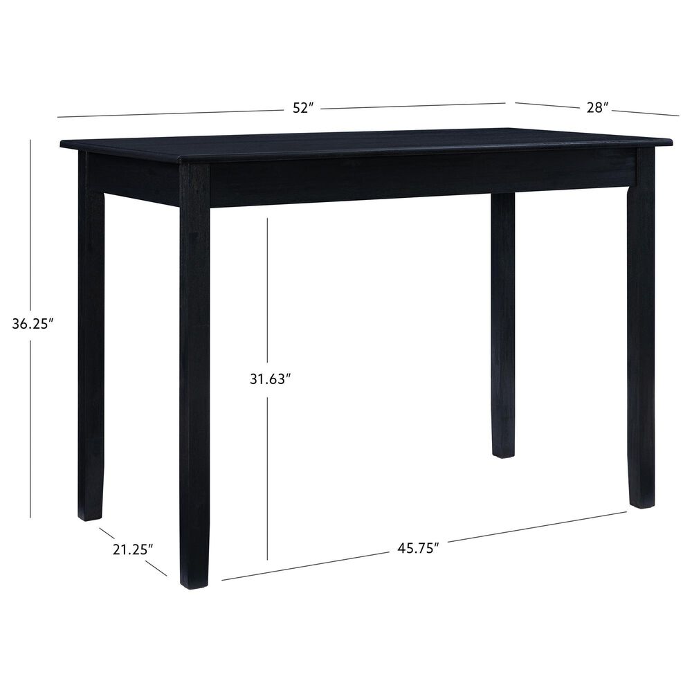 Linon Home Decor Jorissen Counter Height Tavern Table in Dark Charcoal - Table Only, , large