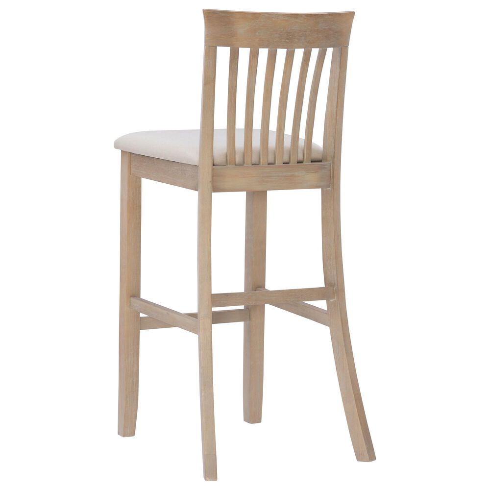 Linon Home Decor Torino Craftsman Bar Stool in Grey Wash, , large
