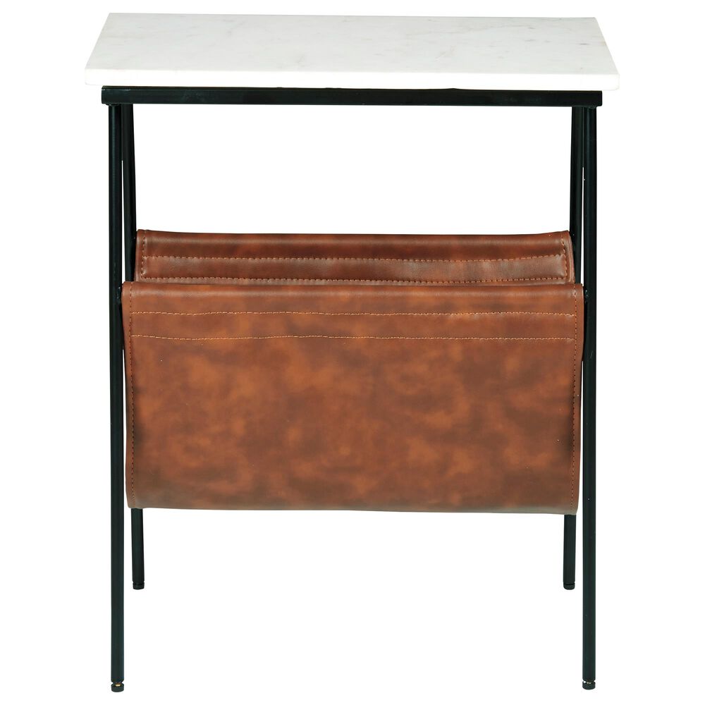 Ashley Etanbury Accent Table in Brown/Black/White, , large