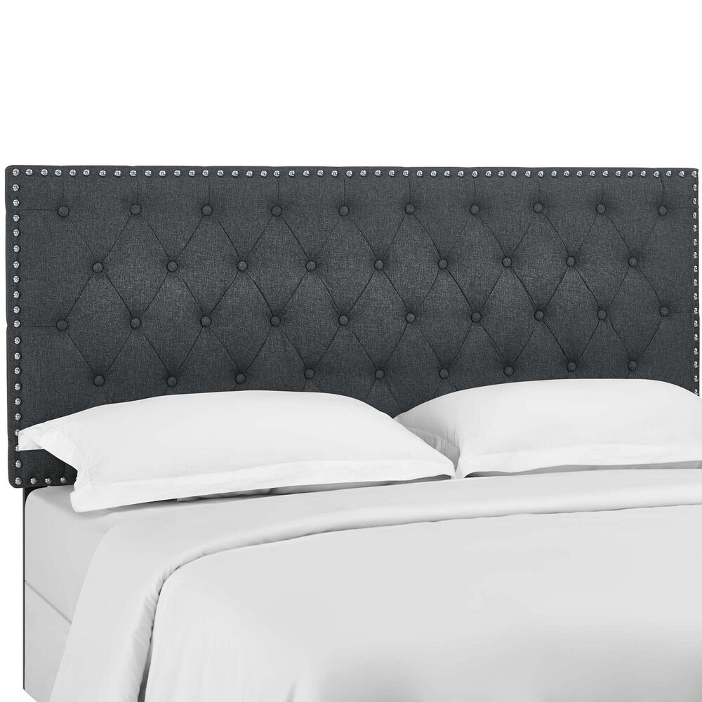 Modway Helena Upholstered Full/Queen Headboard in Gray, , large