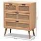 Baxton Studio Alina 4-Drawer Accent Storage Cabinet in Medium Oak, , large