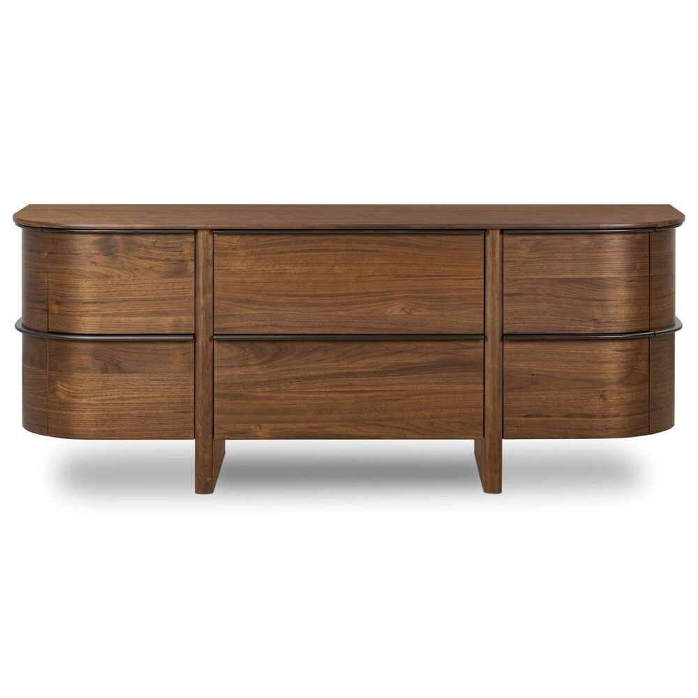 Four Hands Theo 6 Drawer Dresser Only in Dark Brown Walnut, , large