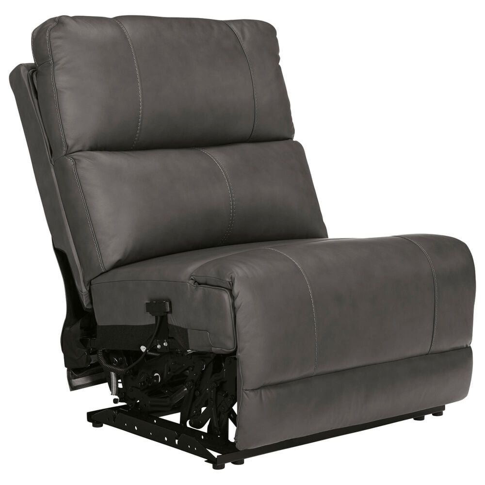 Ashley 6-Piece Power Reversible Console Reclining Sectional with Armless Headrest Recliners in Anchor, , large