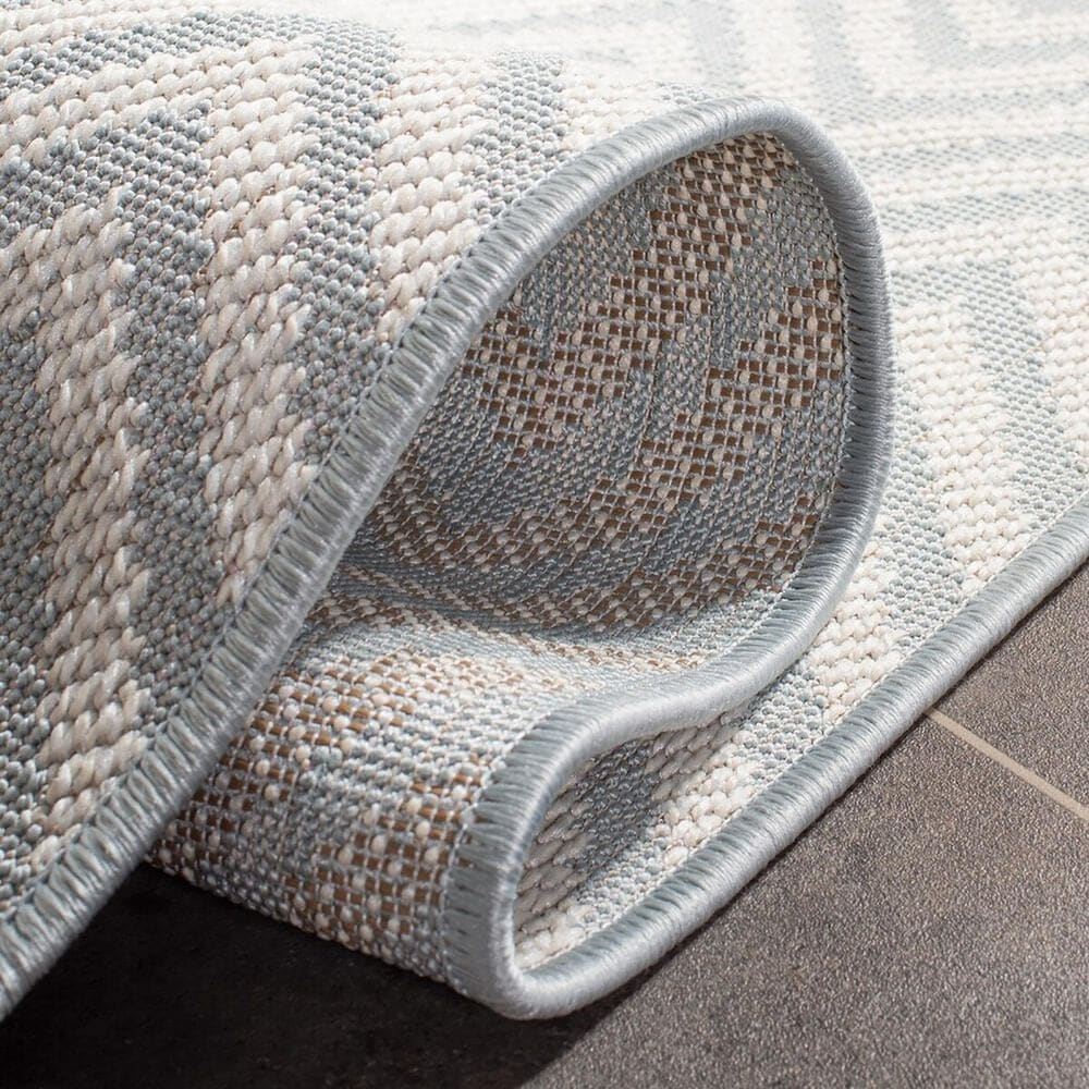 Safavieh Martha Stewart Cyprus Chevron 5&#39;5&quot; x 7&#39;7&quot; Grey and Cream Area Rug, , large