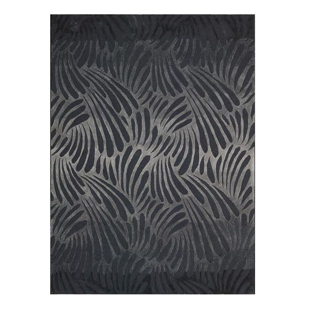 Nourison Contour CON21 7'9" x 9'9" Charcoal Area Rug, , large