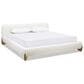 Jennifer Taylor Home Alpine Puffy Modern King Platform Bed in Ivory White, , large