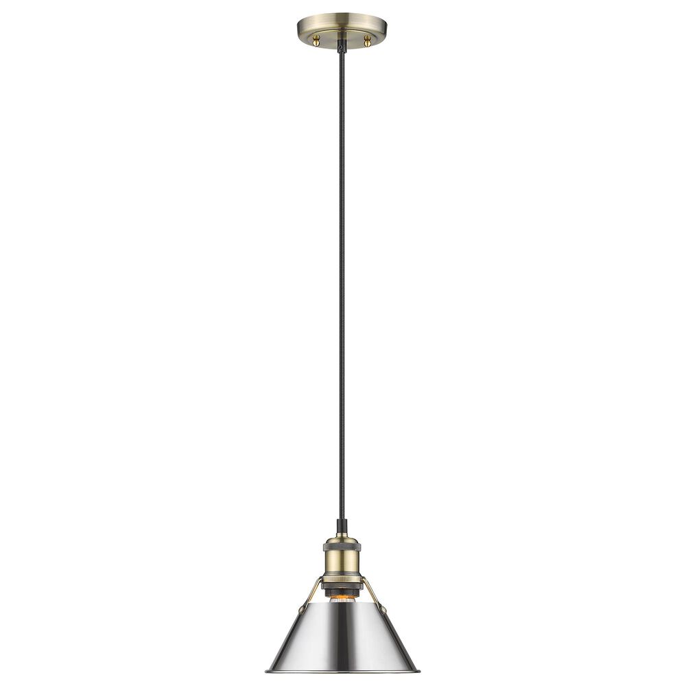 Golden Lighting Orwell 7" Small Pendant in Aged Brass, , large